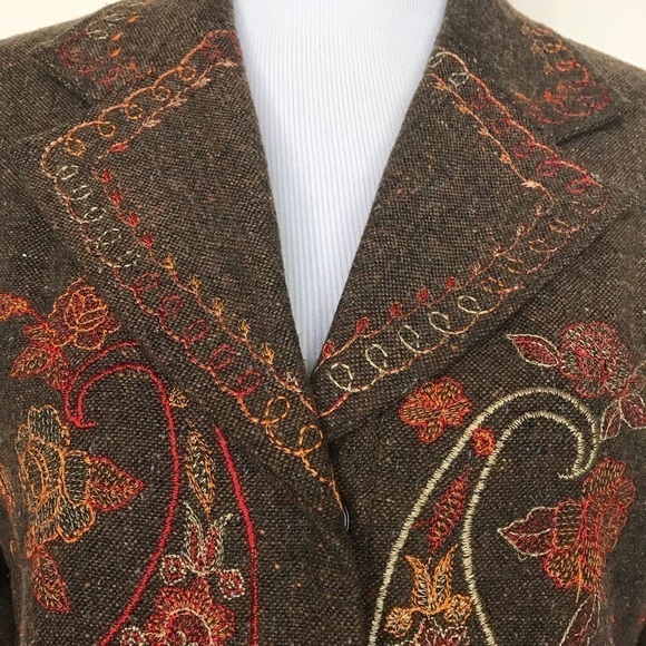 Coldwater creek embroidered jacket/Blazer S - Picture 2 of 8